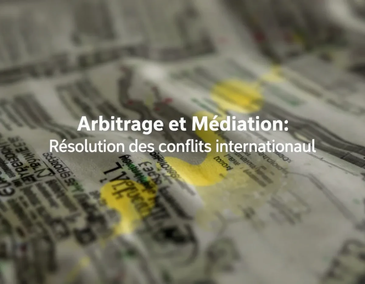 Arbitrage et Médiation: Résolution des Conflits Internationaux